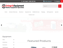 Tablet Screenshot of integrisequipment.com